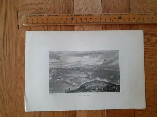 Scottish engraving edinburgh - engraving,