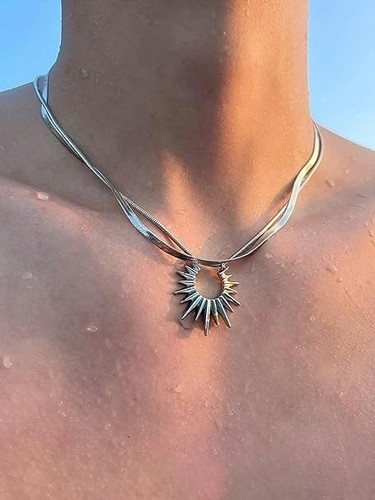 Silver cross necklace women - necklace,