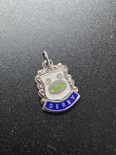 Vintage silver enamel derby - vintage,