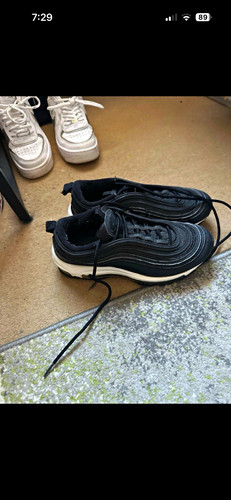 Nike air max black - max, black/white