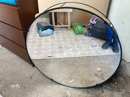 Apartment round mirror storage - apartment,