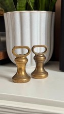 Pair of vintage brass kitchen