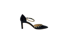 Jimmy Choo Jimmy Choo Leema 65 Black Nappa Leather Pumps With Beads 39 EU