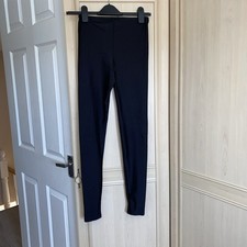 Black Lycra Dance Leggings by Freed of London Jazz Modern Girls Size 3 11-13 Yrs