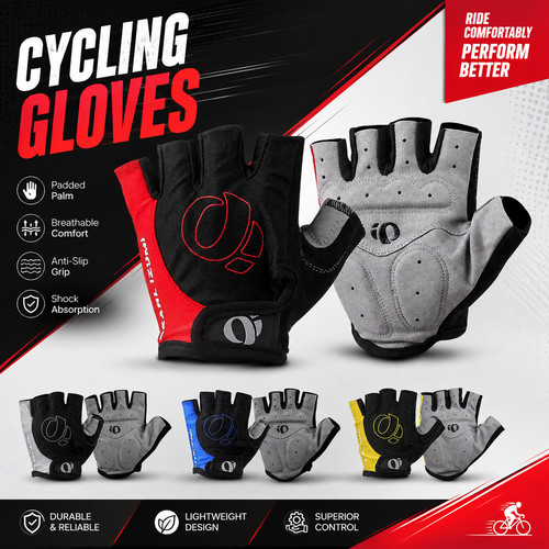 Cycling gloves half finger gel - gloves,