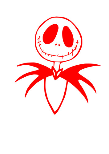 Jack skellington vinyl car - jack,