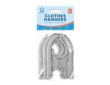 3 x Holiday Clothes Hangers Folding Portable Travel Hanger Grey