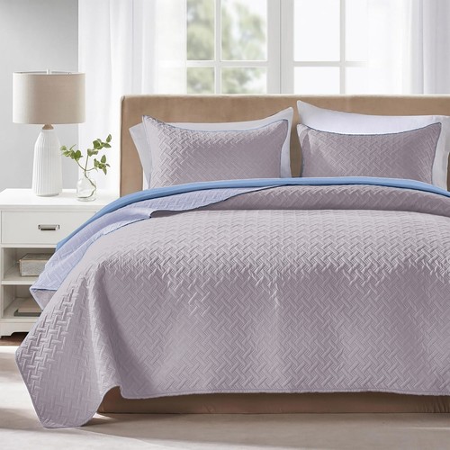 Luxury quilted bedspread - bedspread, bed