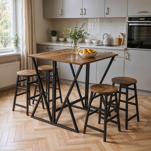 5pcs drop leaf bar table - 5pcs,