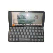 Psion Series 5 Palmtop Handheld Computer PDA - Stylus & Leather Case Tested VGC