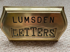 Antique Solid Brass Letterbox