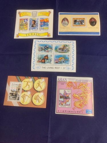Various tuvalu official stamp - official,