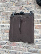 Burberry Chocolate Brown Mesh Swimwear Skirt Beach Cover Up