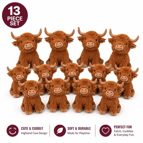 13x highland cow plush - plush, dog