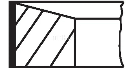 Piston ring set 021 00113 - ring,