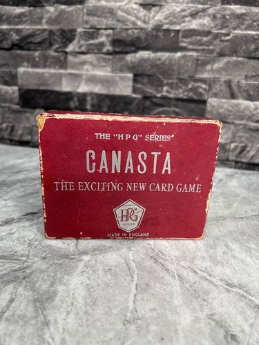 Vintage canasta card game box - canasta,