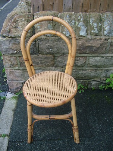 Vintage cane bamboo rattan - vintage,