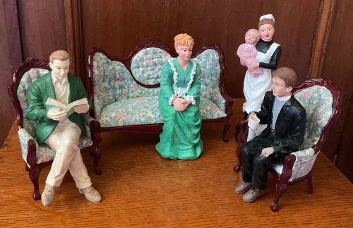 Resin doll house dolls - 4,