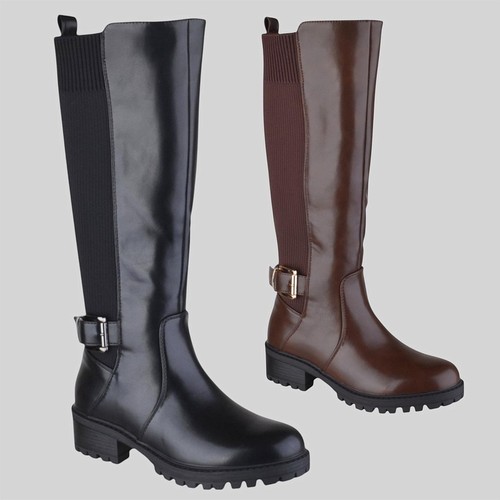 Womens ladies knee high low - ladies,