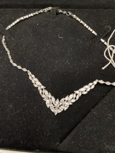 Swarovski silver tone - silver, tennis