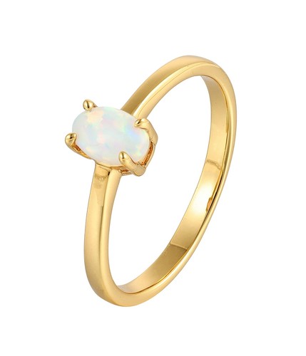 18k gold plated - plated, oval