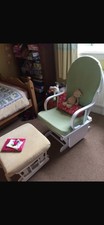 Nursing chair and footstool
