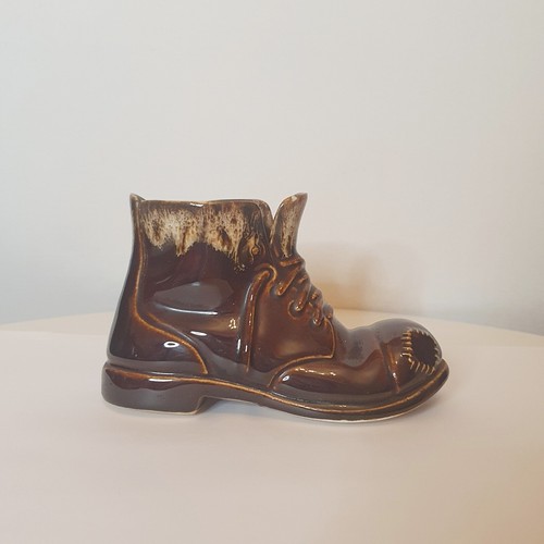 Studio pottery boot handmade - pottery,