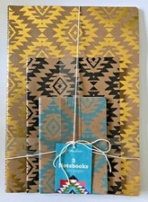 Paperchase Rodeo Set of 3 Kraft Exercise Books Ruled Notepad Notebook Journal