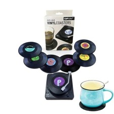 Vinyl Record Coasters for