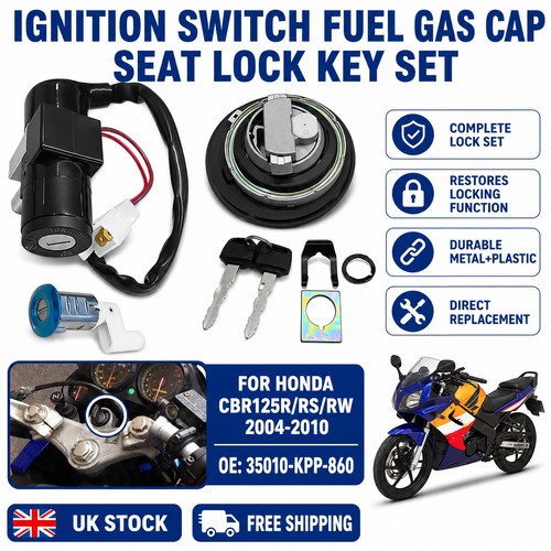 Ignition key switch lock set - key,