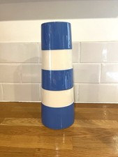 TG Green Cornishware Blue Tall Lighthouse Vase Lightly Used