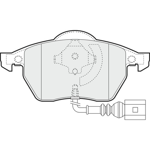 Brake pads set - bora, 1j2