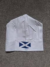 Chef's Hat (Toque) with Scottish Saltire 