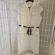 Kew 100% Linen White Shift