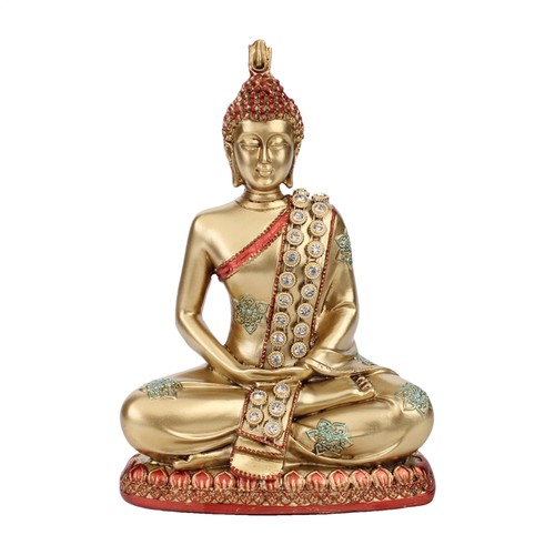 Gold sitting buddha statue - sitting,