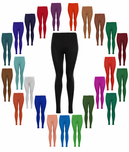 Ladies plain leggings new - ladies,