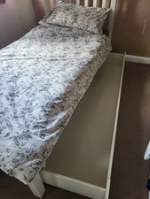 Marks and Spencer single Hastings bed frame with storage, good condition