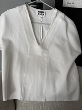 BIMBA Y LOLA white top Size XS (fits 8 And 10)