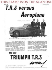 Triumph 'TR.3' Sports Car ADVERT (8) Original Vintage 1957 Print Ad 704/101