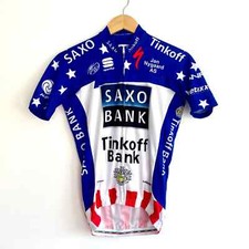 Cycling Jersey SAXO TINKOFF 2013 USA Champion Jersey T. Duggan Small Medium