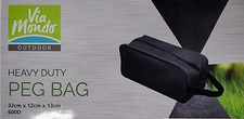 Tent Peg  Shoe Bag  BLACK -