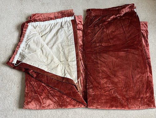 Vintage velvet curtains - velvet,