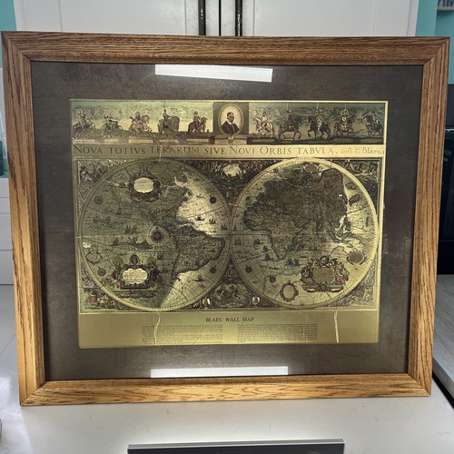 Vintage wood framed gold - framed, foil