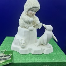 I Can Tie Them Myself Snow Babies Figurine Ornament Department 56 Boxed