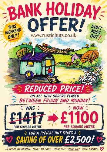 Bespoke towable rustic huts - bespoke,