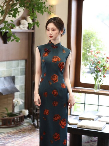 Ladies green floral sleeveless - ladies,