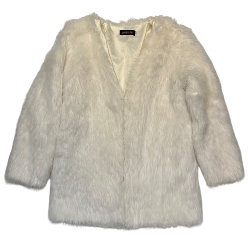 Lansifei cream white faux fur - cream,