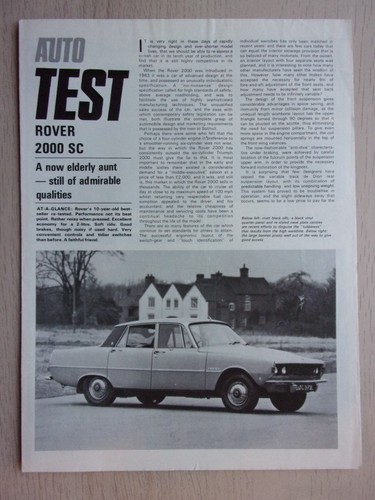 Rover 2000 saloon orig - saloon,