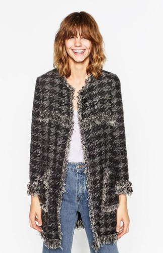 Zara dogtooth jacket - zara,