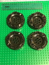 Lego Technic - 4 x Large Black Wheels for Bat-mobile / Space / Truck / Train